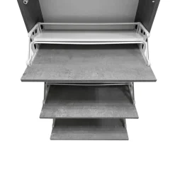 Bissolo Casa Scarpiere<SCARPIERA 5 RIBALTE MOD. QUADRANTE CM 70X29 H.190 OSSIDO NERO E CEMENTO : vendita online SCARPIERA 5 RIBALTE MOD. QUADRANTE CM 70X29 H.190 OSSIDO NERO E CEMENTO in offerta