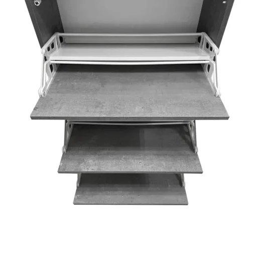 Bissolo Casa Scarpiere<SCARPIERA 5 RIBALTE MOD. QUADRANTE CM 70X29 H.190 OSSIDO NERO E CEMENTO : vendita online SCARPIERA 5 RIBALTE MOD. QUADRANTE CM 70X29 H.190 OSSIDO NERO E CEMENTO in offerta