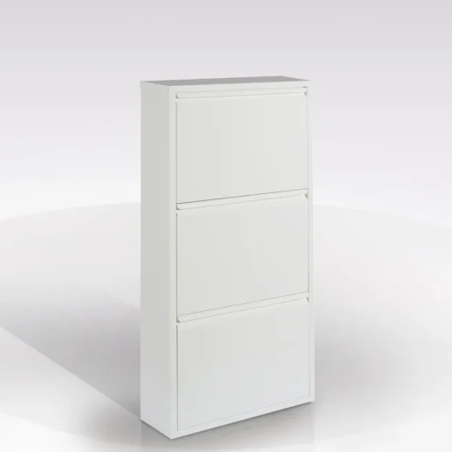 Bissolo Casa Scarpiere<Scarpiera a 3 ante in metallo bianco - BissoloCasa