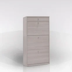Bissolo Casa Scarpiere<Scarpiera bassa: scarpiera bassa con 3 ribalte olmo chiaro