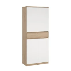 Bissolo Casa Scarpiere<SCARPIERA MOD. NAIA CM 80,4X40 H. 191,7 HICKORY JACKSON E BIANCO OPACO: vendita online SCARPIERA MOD. NAIA CM 80,4X40 H. 191,7 HICKORY JACKSON E BIANCO OPACO in offerta