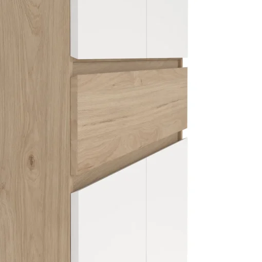 Bissolo Casa Scarpiere<SCARPIERA MOD. NAIA CM 80,4X40 H. 191,7 HICKORY JACKSON E BIANCO OPACO: vendita online SCARPIERA MOD. NAIA CM 80,4X40 H. 191,7 HICKORY JACKSON E BIANCO OPACO in offerta