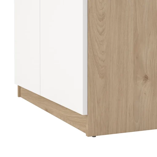 Bissolo Casa Scarpiere<SCARPIERA MOD. NAIA CM 80,4X40 H. 191,7 HICKORY JACKSON E BIANCO OPACO: vendita online SCARPIERA MOD. NAIA CM 80,4X40 H. 191,7 HICKORY JACKSON E BIANCO OPACO in offerta