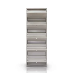 Bissolo Casa Scarpiere<Scarpiera slim in laminato olmo: scarpiera slim con 5 ribalte