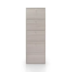 Bissolo Casa Scarpiere<Scarpiera slim in laminato olmo: scarpiera slim con 5 ribalte