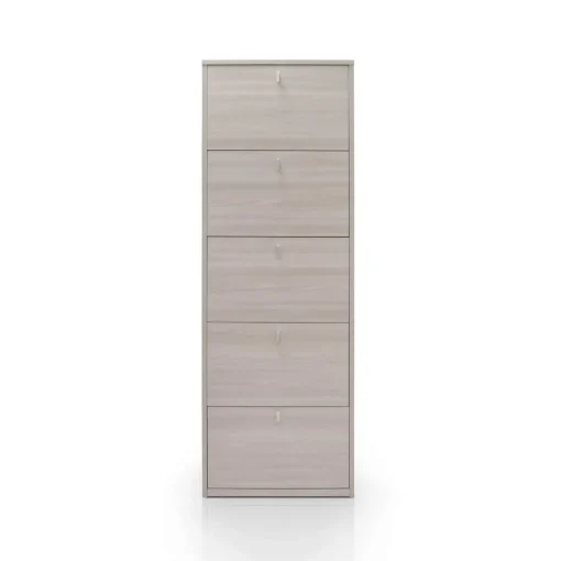 Bissolo Casa Scarpiere<Scarpiera slim in laminato olmo: scarpiera slim con 5 ribalte