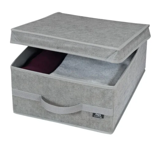 Bissolo Casa Cambio Stagione Custodie<SCATOLA GUARDAROBA LINEA STONE IN PP+CARDBOARD 35X45X18CM: vendita online SCATOLA GUARDAROBA LINEA STONE IN PP+CARDBOARD 35X45X18CM in offerta