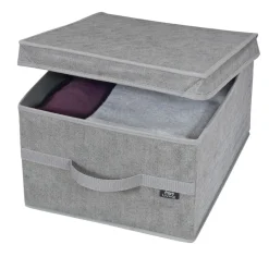Bissolo Casa Cambio Stagione Custodie<SCATOLA GUARDAROBA LINEA STONE IN PP+CARDBOARD 38X50X24CM: vendita online SCATOLA GUARDAROBA LINEA STONE IN PP+CARDBOARD 38X50X24CM in offerta