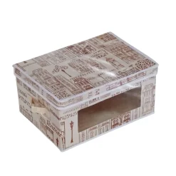 Bissolo Casa Cambio Stagione Custodie<SCATOLA IN TNT BEIGE 40X30X20 CON STAMPA: vendita online SCATOLA IN TNT BEIGE 40X30X20 CON STAMPA in offerta