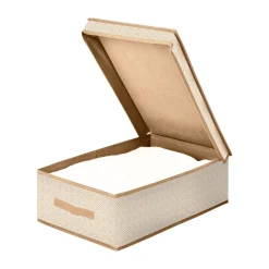 Bissolo Casa Cambio Stagione Custodie<SCATOLA PORTA BIANCHERIA CON COPERCHIO 31.5X48CM 15CM : vendita online SCATOLA PORTA BIANCHERIA CON COPERCHIO 31.5X48CM 15CM in offerta