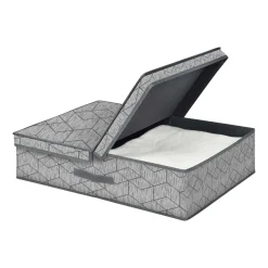 Bissolo Casa Cambio Stagione Custodie<SCATOLA PORTA BIANCHERIA JUMBO CON COPERCHIO 63X48X15CM: vendita online SCATOLA PORTA BIANCHERIA JUMBO CON COPERCHIO 63X48X15CM in offerta