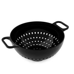 Bissolo Casa Accessori Vari Manodomestici<SCOLAPASTA LINEA HELM LARGE IN MELAMINA NERO DIAM. 30CM