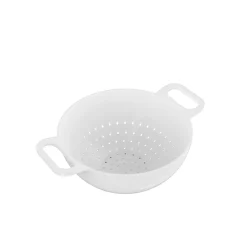 Bissolo Casa Accessori Vari Manodomestici<SCOLAPASTA LINEA HELM SMALL IN MELAMINA BIANCO DIAM. 20CM