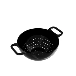 Bissolo Casa Accessori Vari Manodomestici<SCOLAPASTA LINEA HELM SMALL IN MELAMINA NERO DIAM. 20CM