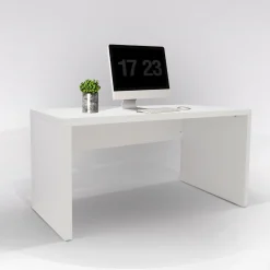 Bissolo Casa Scrivanie E Porta Pc|Scrivanie E Porta Pc<SCRIVANIA CM 123 BIANCO FRASSINATO: vendita online SCRIVANIA CM 123 BIANCO FRASSINATO in offerta
