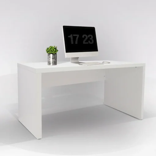 Bissolo Casa Scrivanie E Porta Pc|Scrivanie E Porta Pc<SCRIVANIA CM 123 BIANCO FRASSINATO: vendita online SCRIVANIA CM 123 BIANCO FRASSINATO in offerta