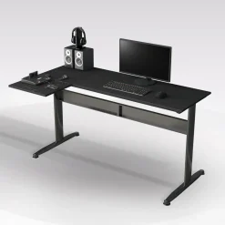 Bissolo Casa Scrivanie E Porta Pc|Scrivanie E Porta Pc<SCRIVANIA CM 140 LAMINATO E METALLO NERO: vendita online SCRIVANIA CM 140 LAMINATO E METALLO NERO in offerta