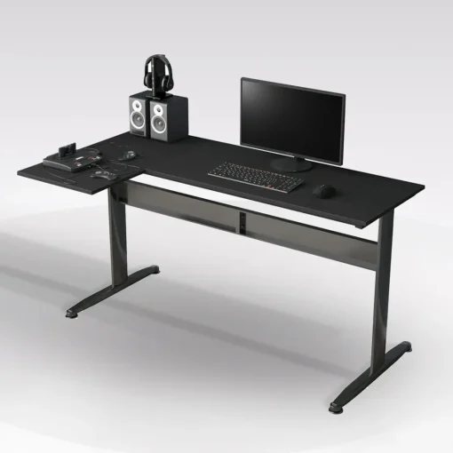 Bissolo Casa Scrivanie E Porta Pc|Scrivanie E Porta Pc<SCRIVANIA CM 140 LAMINATO E METALLO NERO: vendita online SCRIVANIA CM 140 LAMINATO E METALLO NERO in offerta