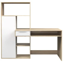 Bissolo Casa Scrivanie E Porta Pc|Scrivanie E Porta Pc<Scrivania con libreria rovere: scrivania FUNCTION con libreria