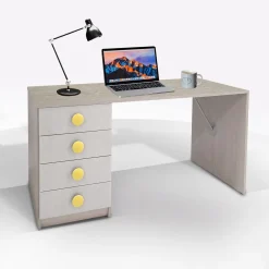 Bissolo Casa Scrivanie E Porta Pc<SCRIVANIA MOD.FLY 150X58 H. 73,7 CENERE WOOD E CALCE : vendita online SCRIVANIA MOD.FLY 150X58 H. 73,7 CENERE WOOD E CALCE in offerta