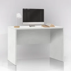 Bissolo Casa Scrivanie E Porta Pc|Scrivanie E Porta Pc<Scrivania ossido bianco: scrivania DOUBLE ossido bianco 120x69