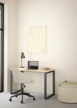 Bissolo Casa Scrivanie E Porta Pc|Scrivanie E Porta Pc<SCRIVANIA SIGN CM 120X60 H. 75.6 JACKSON HICHORY E ANTRACITE: vendita online SCRIVANIA SIGN CM 120X60 H. 75.6 JACKSON HICHORY E ANTRACITE in offerta