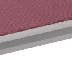 Bissolo Casa Lettini E Sdraio<Sdraio in alluminio con tela grigio e bordeaux: modello Milenio