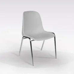 Bissolo Casa Sedie Moderne<sedia elena in plastica grigio chiaro ELENA2