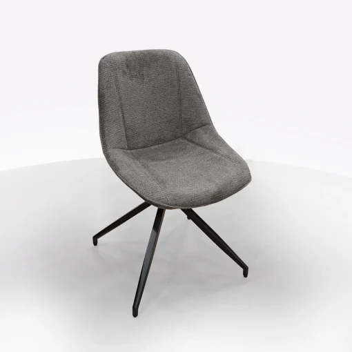 Bissolo Casa Sedie Moderne<SEDIA GIREVOLE IN METALLO NERO E TESSUTO GRIGIO: vendita online SEDIA GIREVOLE IN METALLO NERO E TESSUTO GRIGIO in offerta