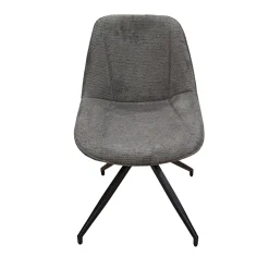 Bissolo Casa Sedie Moderne<SEDIA GIREVOLE IN METALLO NERO E TESSUTO GRIGIO: vendita online SEDIA GIREVOLE IN METALLO NERO E TESSUTO GRIGIO in offerta