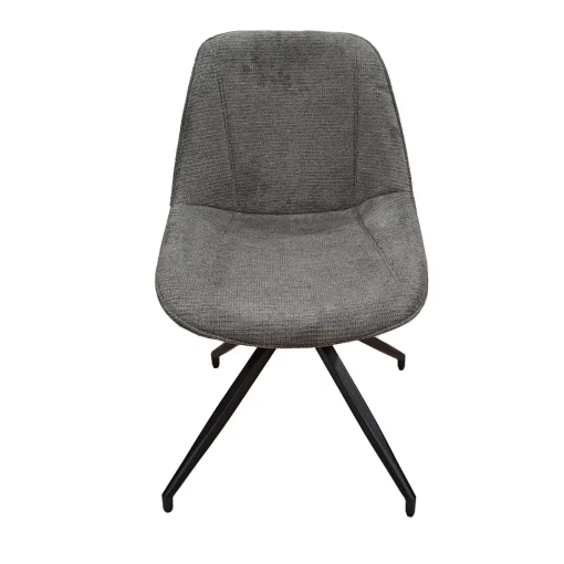 Bissolo Casa Sedie Moderne<SEDIA GIREVOLE IN METALLO NERO E TESSUTO GRIGIO: vendita online SEDIA GIREVOLE IN METALLO NERO E TESSUTO GRIGIO in offerta