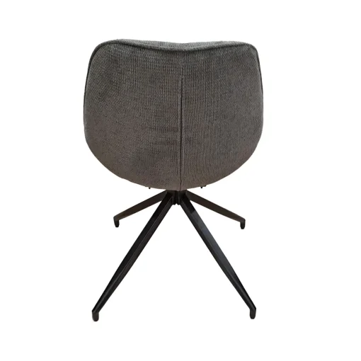 Bissolo Casa Sedie Moderne<SEDIA GIREVOLE IN METALLO NERO E TESSUTO GRIGIO: vendita online SEDIA GIREVOLE IN METALLO NERO E TESSUTO GRIGIO in offerta