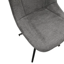 Bissolo Casa Sedie Moderne<SEDIA GIREVOLE IN METALLO NERO E TESSUTO GRIGIO: vendita online SEDIA GIREVOLE IN METALLO NERO E TESSUTO GRIGIO in offerta