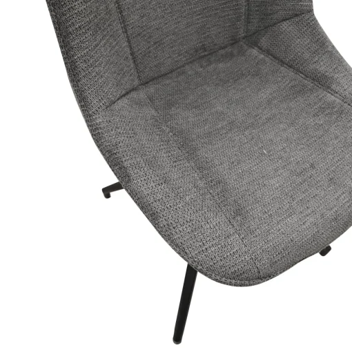 Bissolo Casa Sedie Moderne<SEDIA GIREVOLE IN METALLO NERO E TESSUTO GRIGIO: vendita online SEDIA GIREVOLE IN METALLO NERO E TESSUTO GRIGIO in offerta