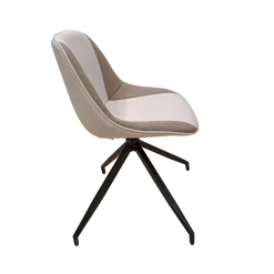 Bissolo Casa Sedie Moderne<SEDIA GIREVOLE METALLO NERO E TESSUTO BICOLORE : vendita online SEDIA GIREVOLE METALLO NERO E TESSUTO BICOLORE in offerta