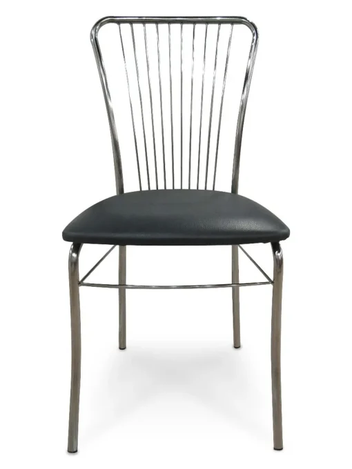 Bissolo Casa Sedie Moderne<sedia in fusto cromato con sedile grigio