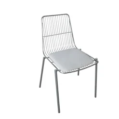Bissolo Casa Sedie In Ferro E Metallo<Sedia in Metallo con cuscino in offerta: modello Silver sedia da giardino