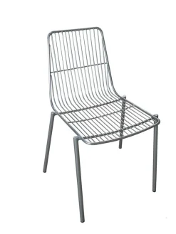 Bissolo Casa Sedie In Ferro E Metallo<Sedia in Metallo con cuscino in offerta: modello Silver sedia da giardino