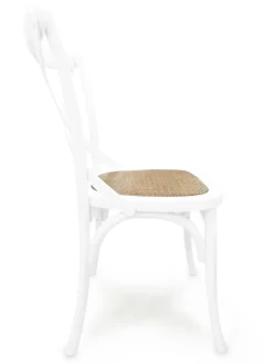 Bissolo Casa Sedie Classiche<SEDIA LACCATA BIANCA CON FONDELLO IN RATTAN : vendita online SEDIA LACCATA BIANCA CON FONDELLO IN RATTAN in offerta
