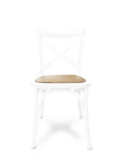 Bissolo Casa Sedie Classiche<SEDIA LACCATA BIANCA CON FONDELLO IN RATTAN : vendita online SEDIA LACCATA BIANCA CON FONDELLO IN RATTAN in offerta
