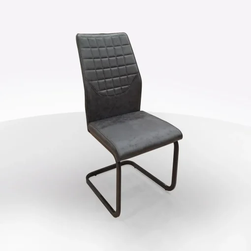 Bissolo Casa Sedie Moderne<SEDIA MOD. ALYSSA METALLO NERO E TESSUTO VINTAGE GRIGIO: vendita online SEDIA MOD. ALYSSA METALLO NERO E TESSUTO VINTAGE GRIGIO in offerta