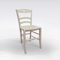 Bissolo Casa Sedie Classiche<SEDIA MOD. CUORE IN LEGNO LACCATO SABBIA CON FONDELLO IN LEGNO: vendita online SEDIA MOD. CUORE IN LEGNO LACCATO SABBIA CON FONDELLO IN LEGNO in offerta