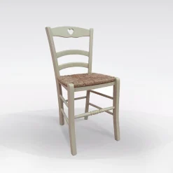 Bissolo Casa Sedie Classiche<SEDIA MOD. CUORE IN LEGNO SABBIA CON FONDELLO IN PAGLIA: vendita online SEDIA MOD. CUORE IN LEGNO SABBIA CON FONDELLO IN PAGLIA in offerta