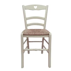 Bissolo Casa Sedie Classiche<SEDIA MOD. CUORE IN LEGNO SABBIA CON FONDELLO IN PAGLIA: vendita online SEDIA MOD. CUORE IN LEGNO SABBIA CON FONDELLO IN PAGLIA in offerta
