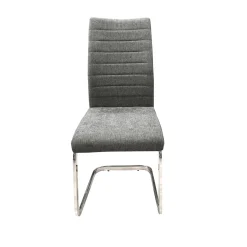 Bissolo Casa Sedie Moderne<SEDIA MOD. SANDY METALLO CROMATO E TESSUTO GRIGIO: vendita online SEDIA MOD. SANDY METALLO CROMATO E TESSUTO GRIGIO in offerta