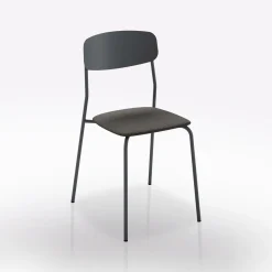 Bissolo Casa Sedie Moderne<SEDIA MOD.SMILE IN METALLO CON SEDUTA IMBOTTITA: vendita online SEDIA MOD.SMILE IN METALLO CON SEDUTA IMBOTTITA in offerta