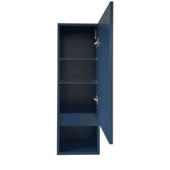 Bissolo Casa Colonne Multiuso<SEMICOLONNA SOSPESA MOD. NINFA CM 30X22 H. 90 BLU OPACO
