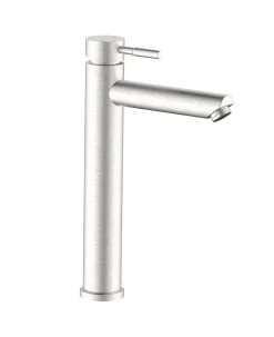 Bissolo Casa Rubinetti<SERIE ANTEA - RUBINETTO PER LAVABO ALTO IN ACCIAIO SPAZZOLATO