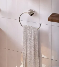 Bissolo Casa Porta Asciugamani<SERIE NEXO - PORTA SALVIETTE AD ANELLO CROMATO