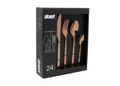 Bissolo Casa Posate Servizio Completo<SERVIZIO COMPLETO DA 24 POSATE LINEA BOND COPPER